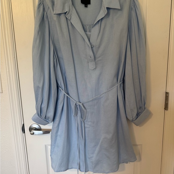 Alex Marie Blue Long Sleeve Dress - Picture 1 of 6